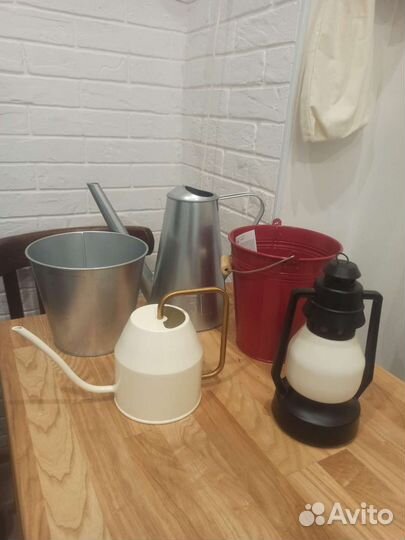 Лейки,кашпо,ведро,фонарь Икеа,подставка Kuchenland