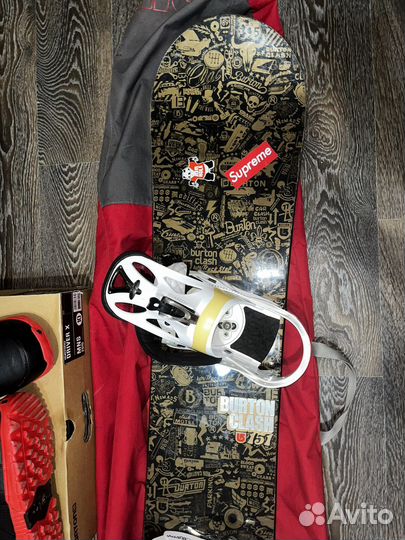 Сноуборд и ботинки комплект burton