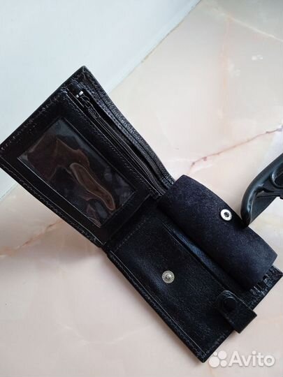 Винтажный кошелек Monarch из натуральной кожи