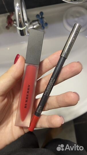 Оригинальная помада и карандаш для губ burberry