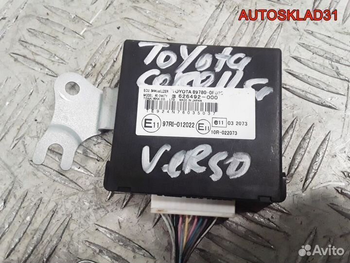 Блок иммобилайзера Toyota Corolla Verso 897800F020