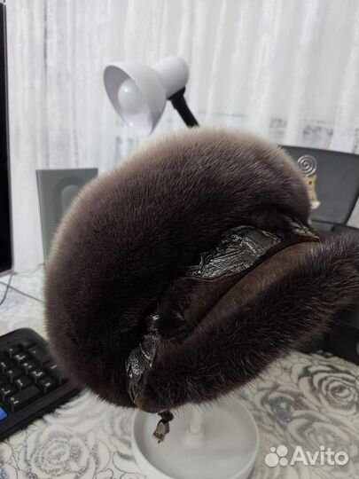 Норковый мягкий берет