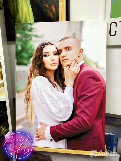 Портрет по фото на холсте на заказ Саратов