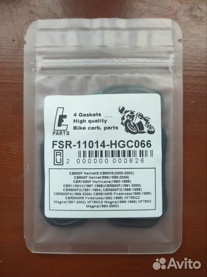 Прокладки карбюратора Honda cb600, cbr1000, cbr900
