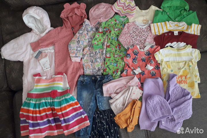 Одежда пакетом для девочки 68-74