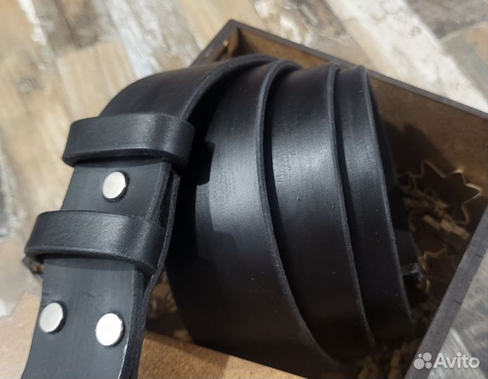 Мужской ремень из натуральной кожи ручной работы