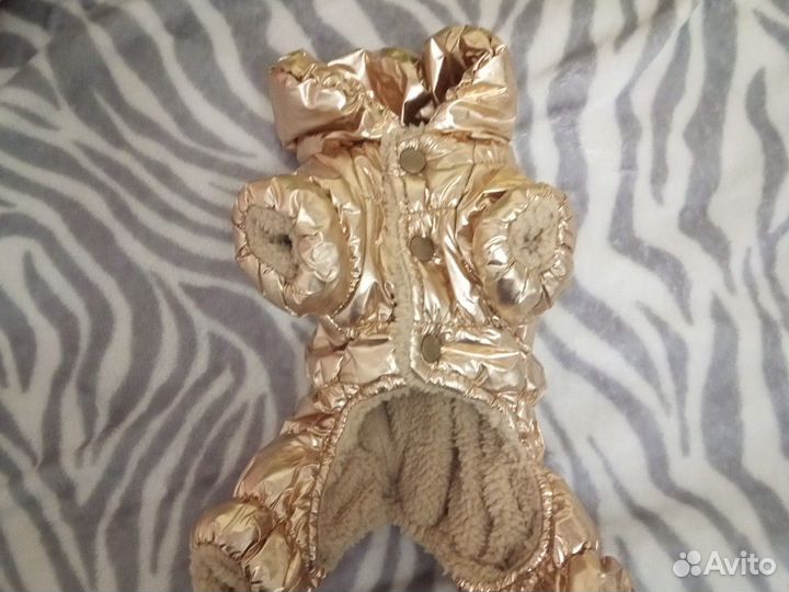 Комбинезон утепленный для собаки 18 см спинка