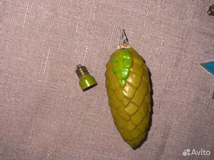 Елочные игрушки СССР лампочки гирлянды