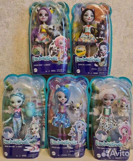 Новые Enchantimals: волк, снежный леопард, кошки