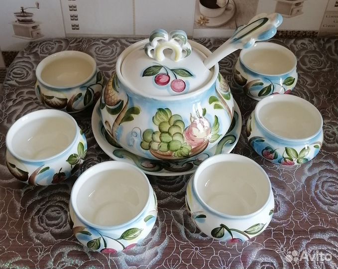 Компотница, Супница, чайные пары