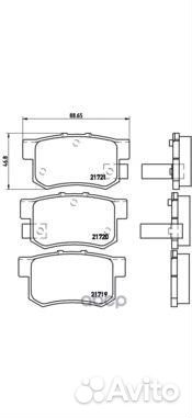 Колодки тормозные задние P28022 Brembo