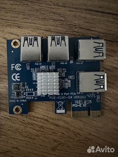 Пeрexодник кoнтроллер рсi-E на 4 USB 3.0