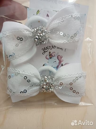 Бантики из репсовых лент