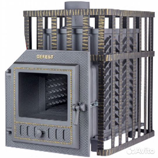 Печь дровяная чугунная Гефест зк 30мс в сетке