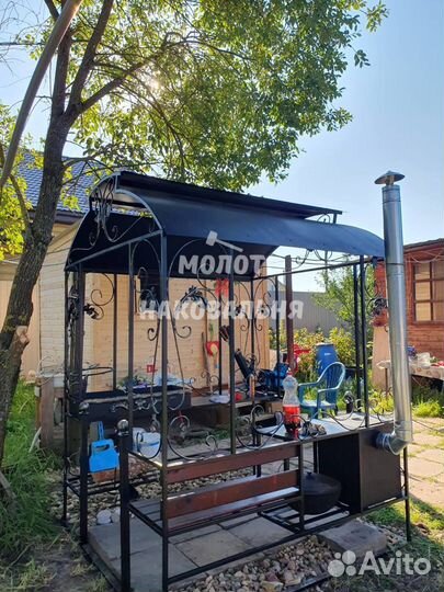 Беседка с мангалом