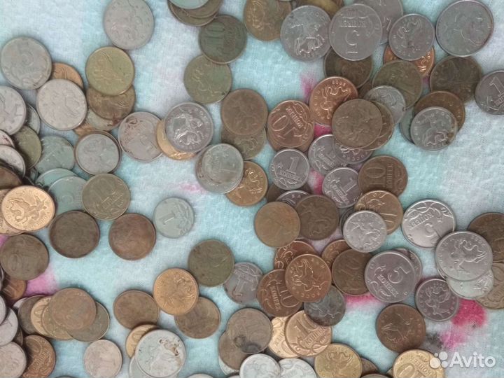 Монеты России: 1, 5, 10 коп разных годов выпуска