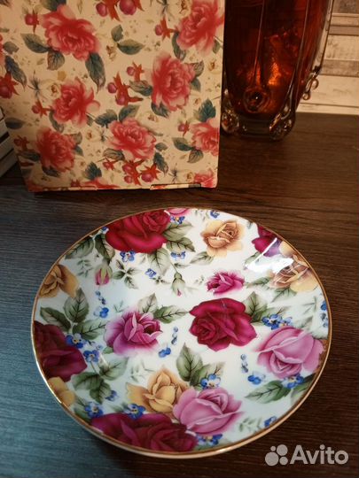 Чайная пара фарфор новая