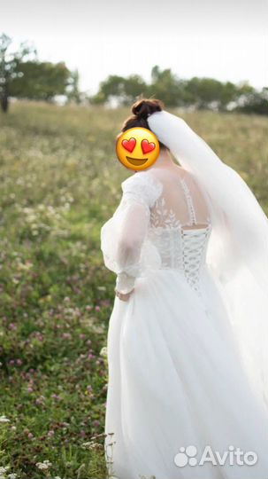 Свадебное платье 42 44 новое