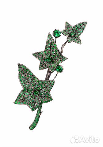 Брошь Boucheron Lierre De Paris Emerald Hair Clip