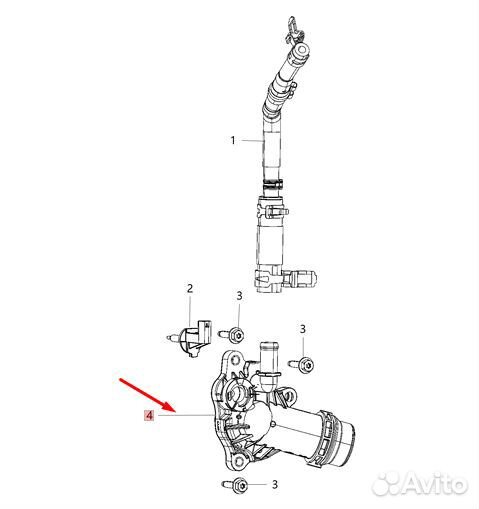 Термостат Chrysler Pacifica 68217305AE