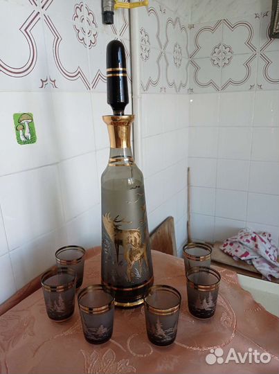 Графин и стопки хрусталь Богема Эгерманн