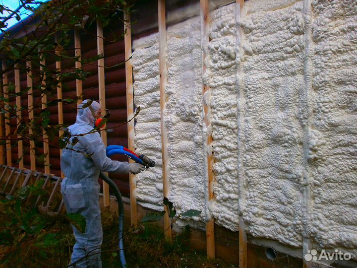 Утепление Пенополиуретаном и Гидроизоляция