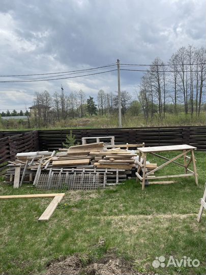 Деревянные бруски, бу, использовали для лестницы