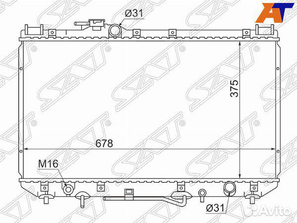 Радиатор toyota camry