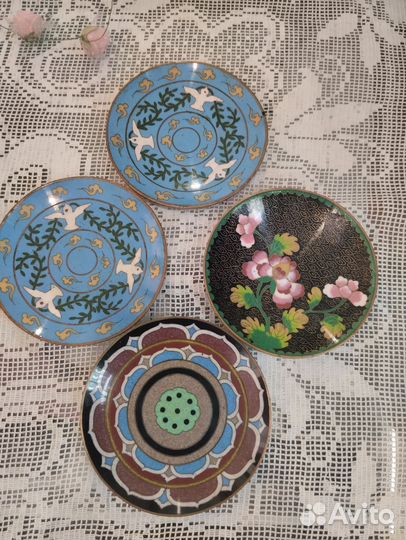Тарелочки клуазоне