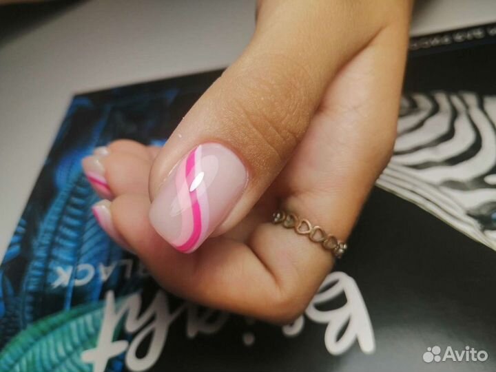 Маникюр комбинированный +покрытие гель-лак