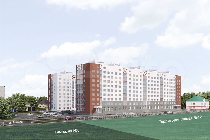 3-к. квартира, 67,2 м², 5/9 эт.