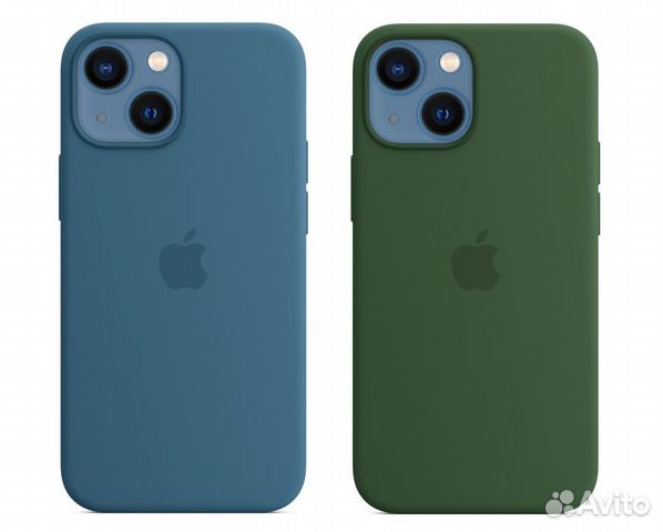 Ориг. Silicone Case iPhone 13 Mini Зелёный Клевер