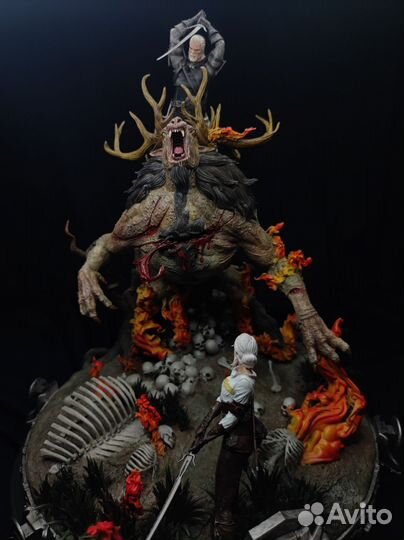 Диорама Геральт и Цири(Ведьмак)