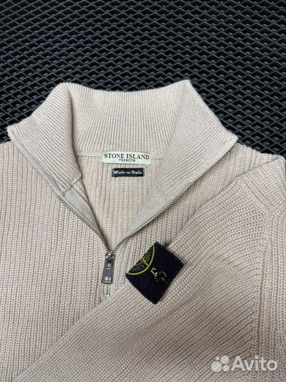 Свитер Stone island полузамок (Оригинал)