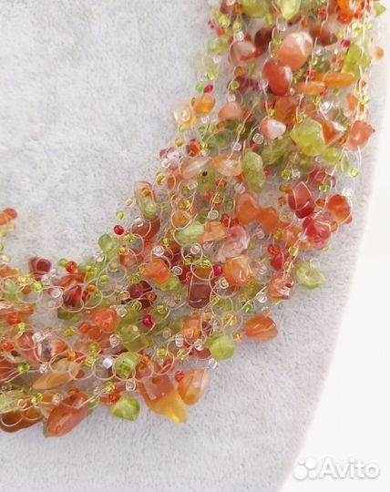 Колье из натуральных камней