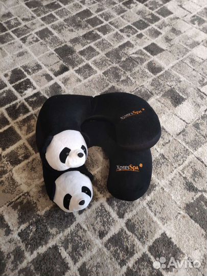 Мягкая дорожная подушка под шею