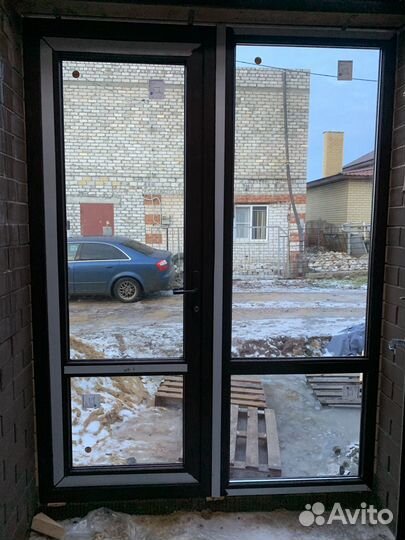 Пластиковая дверь усиленная с ламинацией