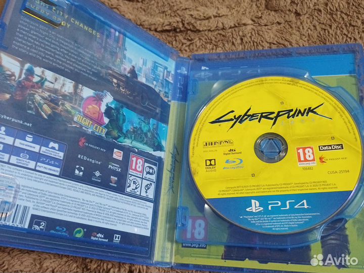 Cyberpunk 2077 ps4 диск