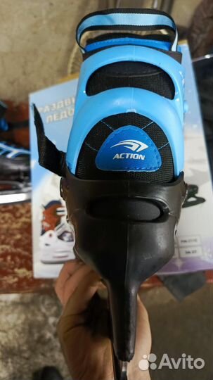 Коньки детские раздвижные 34 37 размер