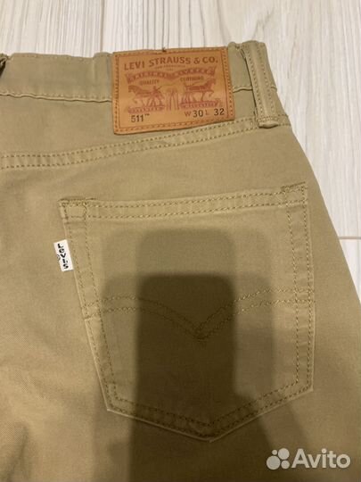 Джинсы levis 511 вельветовые