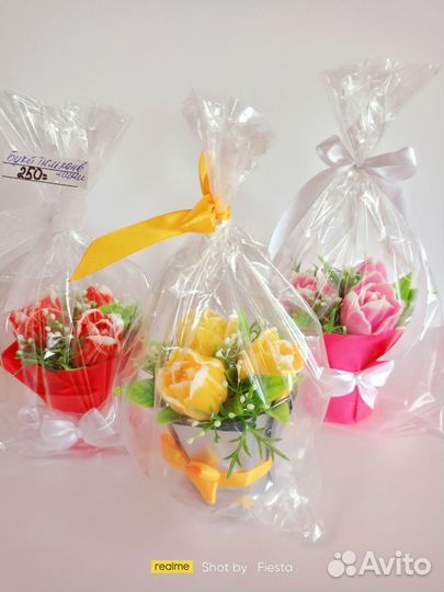 Букеты и наборы из мыла