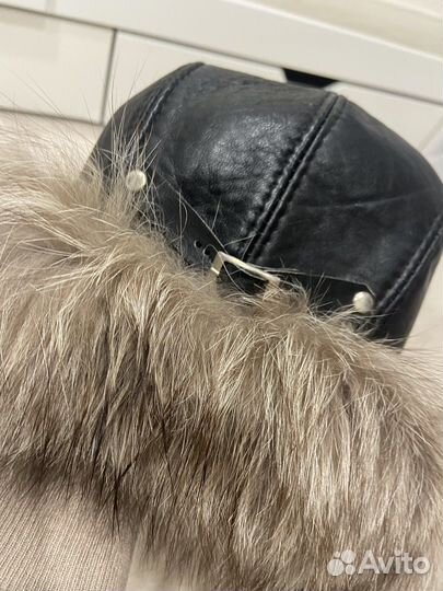 Шапка ушанка из песца