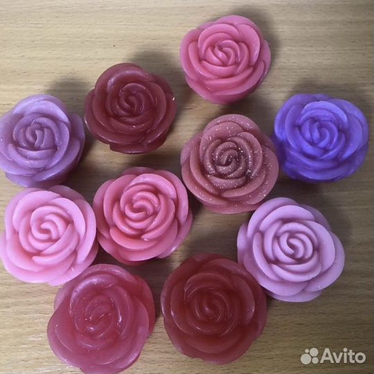Мыло ручной работы роза цветок на 8 марта