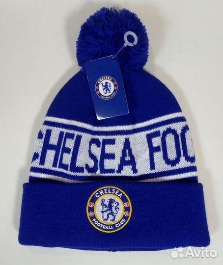 Шапка с помпоном Chelsea FC новая с биркой