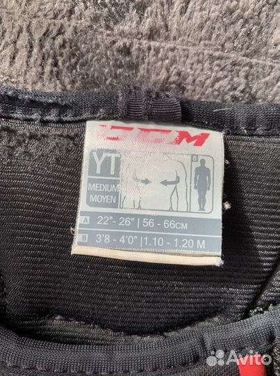 Нагрудник ccm детский YTH M хоккей, защитная экипи