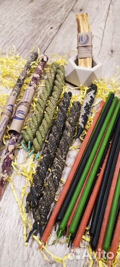 Свечи скрутки с травами