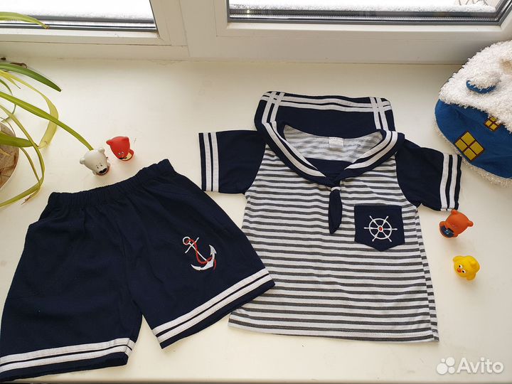 Костюмчик моряка на 2-3 года, 98см