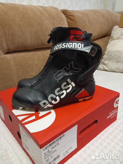 Лыжные ботинки коньковые Rossignol x8, р. 42