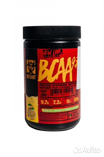 Аминокислоты Mutant bcaa 9.7, 348 г, придорожный л