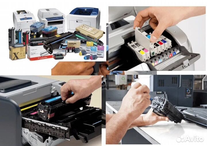 Заправка картриджей и ремонт принтеров/мфу, выезд